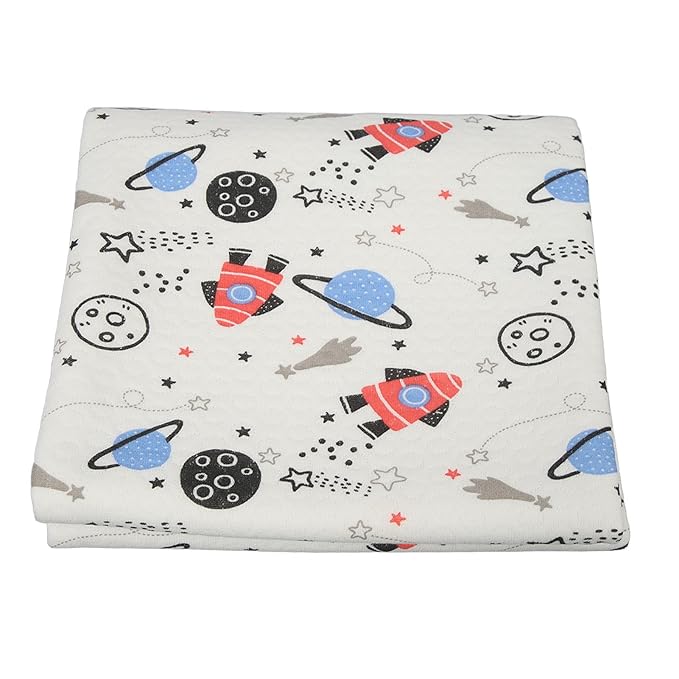 Respicefinem Baby Waterproofs Bed Pad Washable Mattress Pad Mat Baby Wateproofs Bed Mat Protector for Kids Toddler Reusable Underpads Bed Wetting Incontinence Cover (Space)