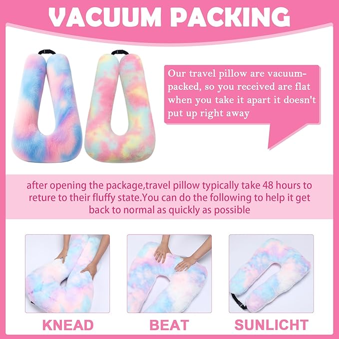 Travel Cars Pillow Seat Belt Removable U-Shaped Pillow Gift for Birthday Holiday Adults Sleeping Camping Support Head and Neck on Trips Long Car Ride Essentials