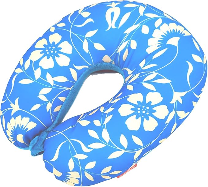 Bookishbunny U Shaped Micro Beads Microbead Neck Head Support Travel Pillow, 12"x12"x4" (GoldFlower)
