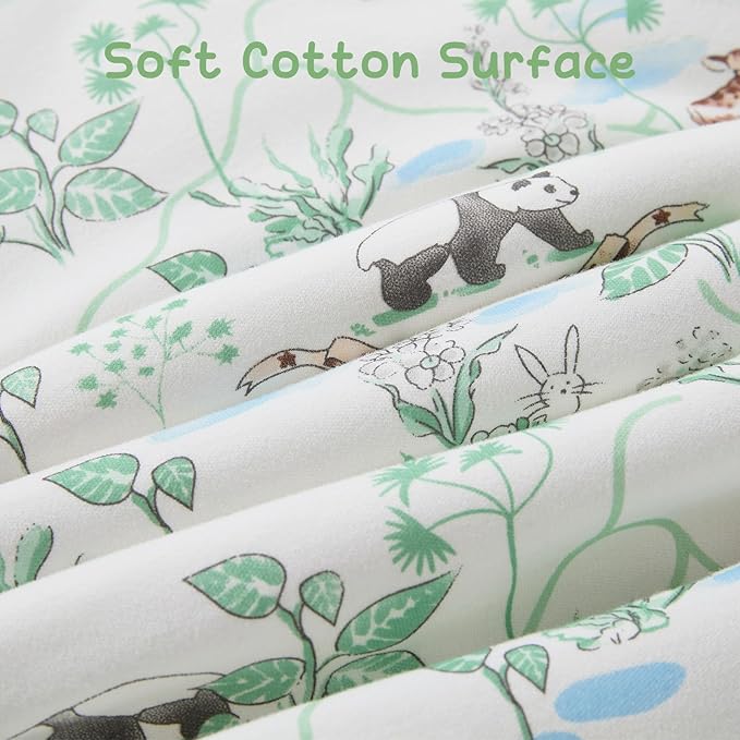 Baby Sleeping Bag 2.5 TOG Cotton Winter Sleep Sack for Newborn babies, Unisex Baby Wearable Blanket with Animal Patterns, Panda, L