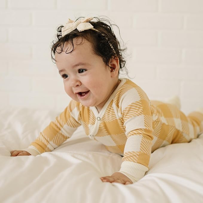 Fifi & Ry 100% Lyocell from Bamboo Baby Pajamas, Ribbed & Breathable – Gentle on Sensitive Skin, Unisex Convertible Footie