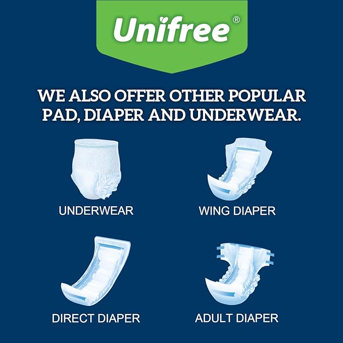Unifree Portable Changing Pads, Under Pads, Bed Pads, Ultra Soft, Waterproof, Quite Competitively Price, 17x24inch, 200 Count