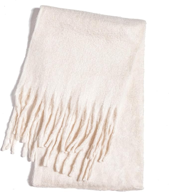 Winter Women Chunky Scarf Warm Blanket Big Thick Large Oversized Wrap Colorful Long Solid Scarves