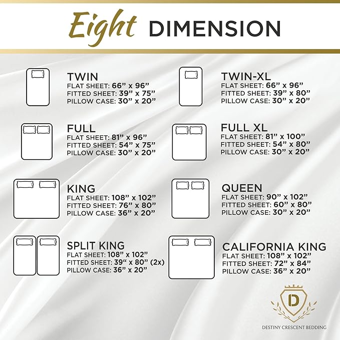 Twin XL 100% Microfiber Double Brushed Sheet Set - Extra-Soft & Wrinkle-Free - 15" Deep Pockets, 39" x 80" - Ideal for Dorms, Hospitals & Split King Beds - 3 PC Set (Twin XL, Silver Stripe)
