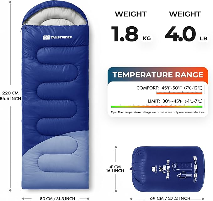 Sleeping Bags for Adults Warm Weather,Backpacking Compact Lightweight Camping Sleeping Bag with Compression Sack for Kids,Camping Essentials Gear for Hiking,Travel,Climb,Outdoor, Indoor
