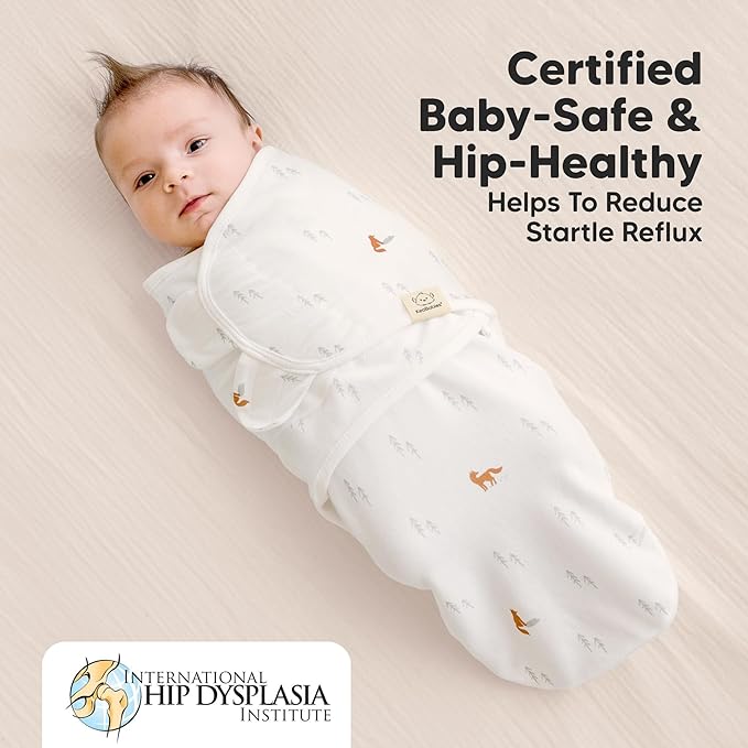 Baby Swaddle Sleep Sacks with Zipper - 3-Pack Swaddles for Newborns 0-3 Months, Infant, Baby Girls, Boys, Soft & Durable Newborn Sleep Sack, Easy Diaper Change Swaddling Blanket (Forest, OS)