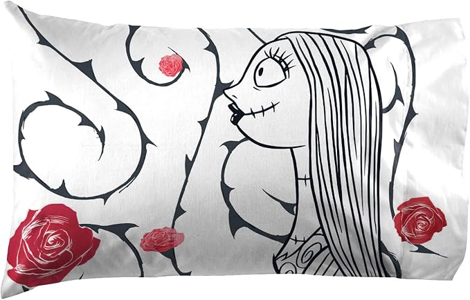 Jay Franco Disney Nightmare Before Christmas Moonlight 5 Piece Twin Bed Set - Includes Reversible Comforter & Sheet Set - Features Jack Skellington and Sally - Super Soft Microfiber