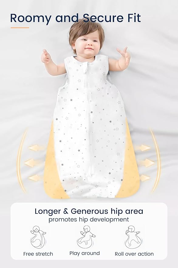TotAha Toddler Sleep Sack 1.0 TOG for 2T-3T-4T, Soft Wearable Blanket Baby Sleeping Bag with 2-Way Safe Zippers, All Season Sleepsacks for Girl Boy