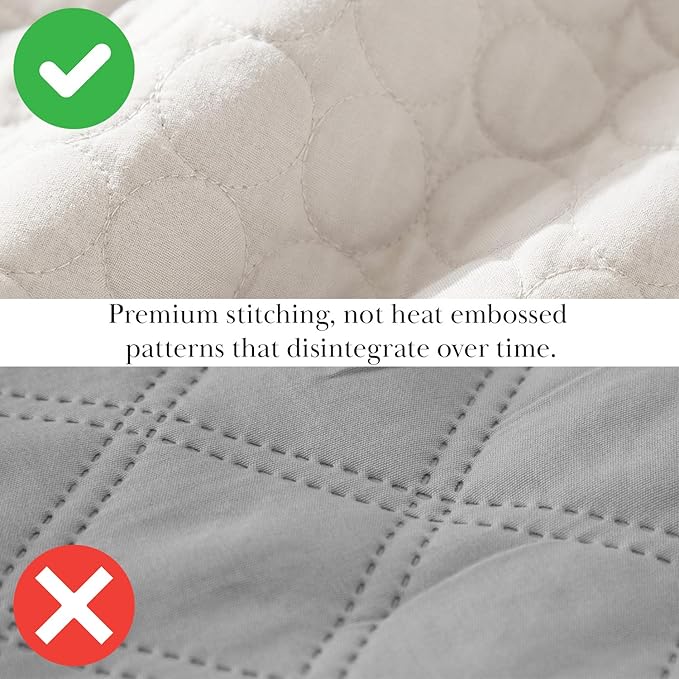 Southshore Fine Living, Inc. Dorm Comforter, Twin/XL Quilt Bedding Set, College Dorm Room Bedding Essentials, Stain Resistant, Machine Washable, XL/Twin Quilt Bed Spread with Pillow Sham, Bone Color