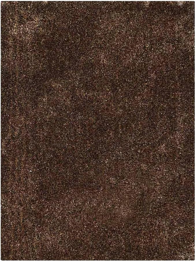 Hand Tufted SHAG Polyester ECO-Friendly Area Rugs - 8'x10', Rectangle, Beige Gray, Solid Plain Design, High Pile Thick Handmade Anti Skid Rugs for Living Room, Bed Room K00111