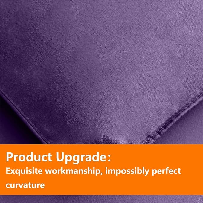 TAIMIT Purple Full Size Comforter Set - 7 Pieces, Bed in a Bag Bedding Sets with All Season Soft Quilted Warm Fluffy Reversible Comforter,Flat Sheet,Fitted Sheet,2 Pillow Shams,2 Pillowcases