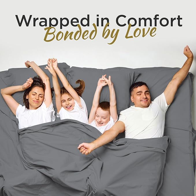 Twin XL 100% Microfiber Double Brushed Sheet Set - Extra-Soft & Wrinkle-Free - 15" Deep Pockets, 39" x 80" - Ideal for Dorms, Hospitals & Split King Beds - 3 PC Set (Twin XL, Gray)