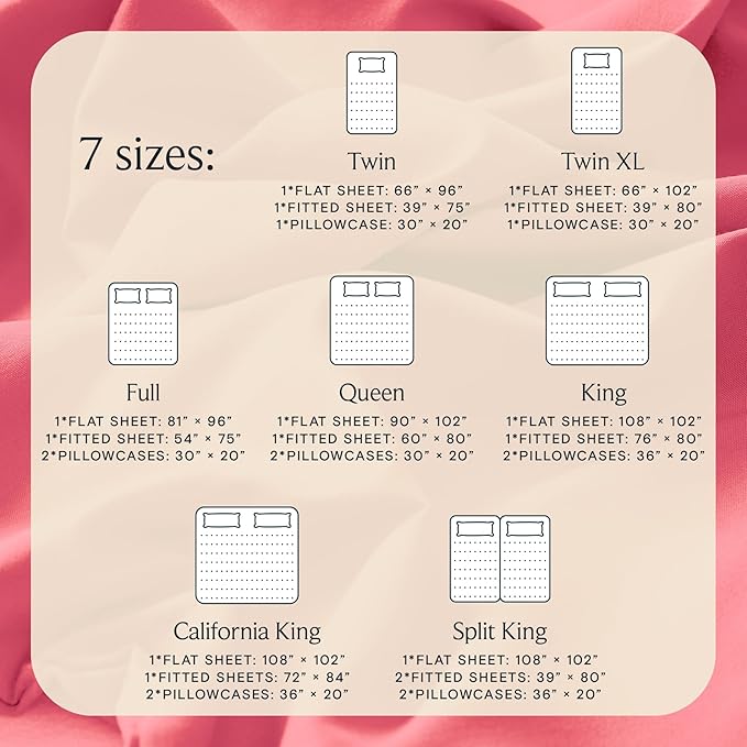 LuxClub 3 PC Twin XL Sheet Set, Deep Pockets Wrinkle Free Cooling Bed Sheets Hotel Bedding for Women, Men, Kids & Teens, Includes 1 Fitted Sheet, 1 Flat Sheet and 1 Pillowcase-Silky Soft Vermilion