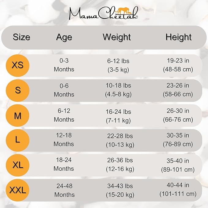 Mama Cheetah Baby Sleep Sack 0.5 TOG, Organic Cotton Baby Wearable Blanket with Two-Way Zipper, Swaddle Transition Baby Sleeping Bag for Newborn Infant Toddler Boy Girl, 0-3 Month
