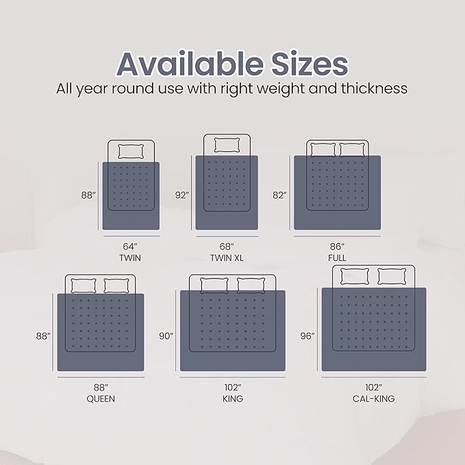 Utopia Bedding Comforter Duvet Insert, Quilted Comforter with Corner Tabs, Box Stitched Down Alternative Comforters Twin Size (Navy)
