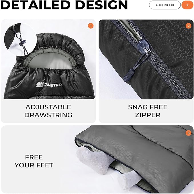Sleeping Bags for Adults Warm Weather,Backpacking Compact Lightweight Camping Sleeping Bag with Compression Sack for Kids,Camping Essentials Gear for Hiking,Travel,Climb,Outdoor, Indoor