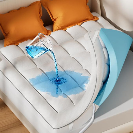 BDEUS Waterproof Dual Layer 4 Inch Memory Foam Mattress Topper Twin XL Size for Dorm Room, 2 Inch Gel Memory Foam Plus 2 Inch Down Alternative Quilted Pillow Top Mattress Pad Cover for Kids, Pets