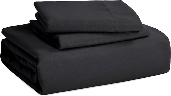 Bedsure Black California King Duvet Cover - Prewashed Cotton-Like Polyester Extra Soft Bedding Set, Includes 1 Cal King Duvet Cover 104x98 Inches with Zipper Closure & 2 Pillow Shams, No Comforter