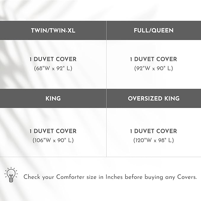 California Design Den Striped White Duvet Cover King Size Only - Premium 400 Thread Count, 100% Cotton Sateen, Button Closure & Corner Ties - White