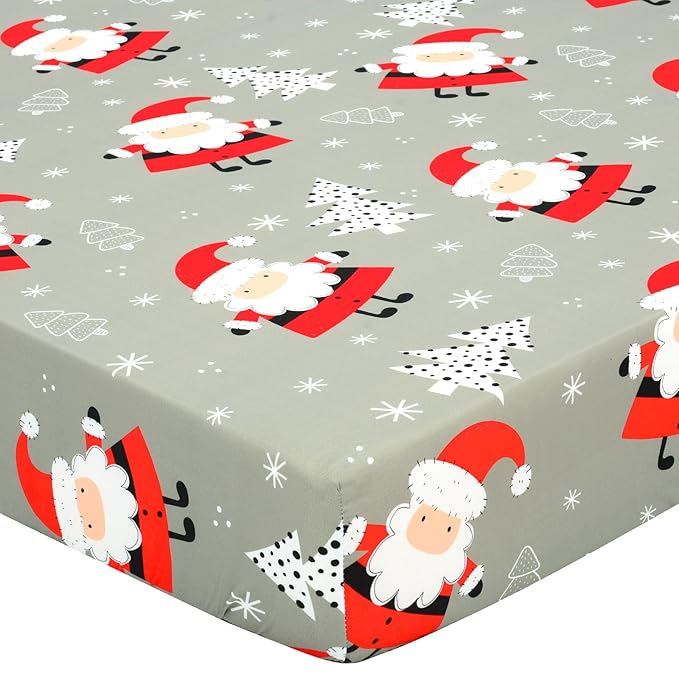 UOMNY Crib Sheet Christmas Fitted Crib Sheets Baby Sheet for Standard Crib and Toddler Mattresses Nursery Bedding Sheet Crib Mattress Sheets for Boys and Girls 1 Pack Space Toddler Sheet