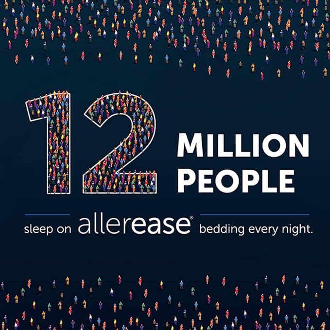 AllerEase Waterproof Mattress Protector, Maximum Allergy Mattress Protector, Twin XL Mattress Cover