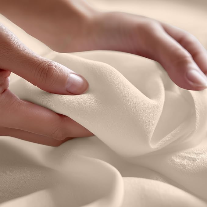 Utopia Bedding Flat Sheet - Soft Brushed Microfiber Fabric - Shrinkage & Fade Resistant Top Sheet - Easy Care - 1 Flat Sheet Only (King, Beige)