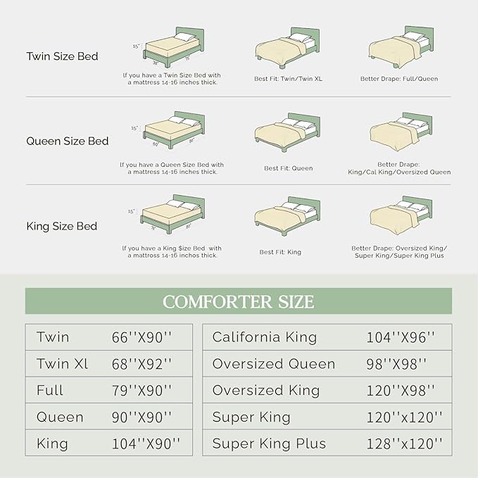 Andency California King Comforter Set Sage Green (104x96Inch), Pinch Pleat Cal King Comforter Set 3 Pieces, Oversized King Pintuck Bed Comforter, Microfiber Down Alternative Comforter Bedding Set