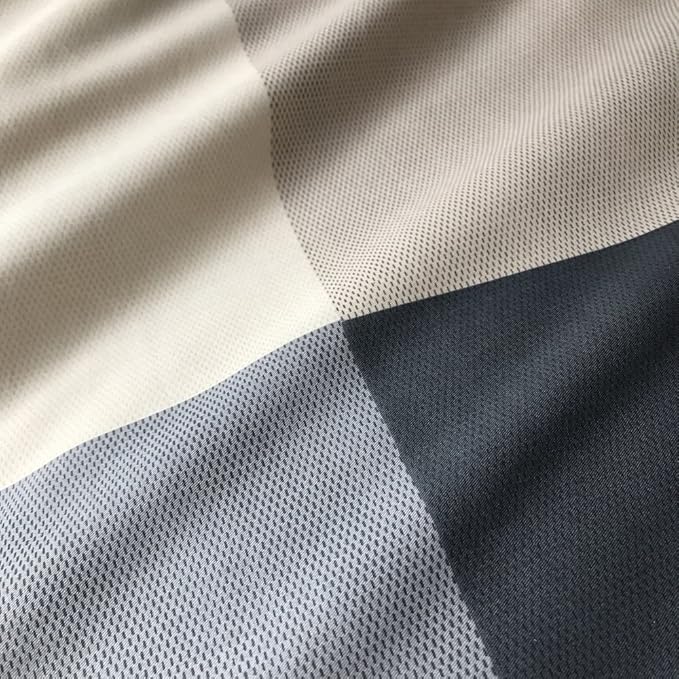 Reversible Cotton Plaid Bedding Set King Modern Soft Grid Checkered Duvet Cover Set Hotel Quality Luxury Bedding Collection 3 Piece Men Boys Comforter Cover Set with 2 Pillowcases (NO Comforter)