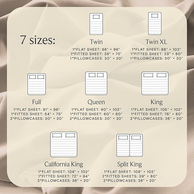 LuxClub 4 PC California King Sheet Set, Breathable Luxury Bed Sheets, Deep Pockets 18" Wrinkle Free Cooling Sheets Machine Washable Hotel Bedding Silky Soft - Light Khaki Cal King