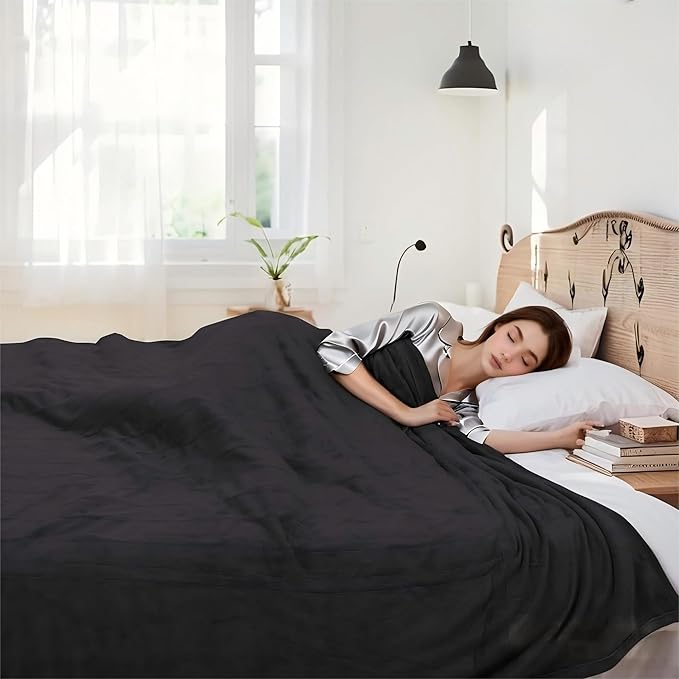 Electric Heated Blanket 72"x84" Full Size Flannel Heated Blanket, Cozy & Warm for All Night, 5 Heat Settings & 10 Hours Auto Off, Machine Washable, Iron Grey