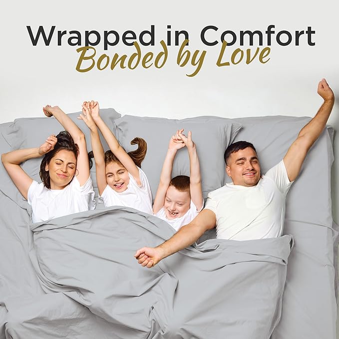 Twin Sheet Set - 1800 Ultra-Soft Microfiber Twin Bed Sheets - Double Brushed - Deep Pockets - Easy Fit – Wrinkle Free - Comfy - 3 Piece Set - Camp, Cot Bedding Sheets & Pillowcases (Twin, Light Grey)