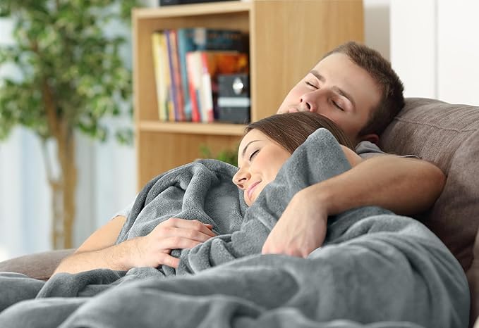Utopia Bedding Fleece Blanket Full Size Ash Grey 300GSM Luxury Fuzzy Soft Anti-Static Microfiber Bed Blanket (90x84 Inch)