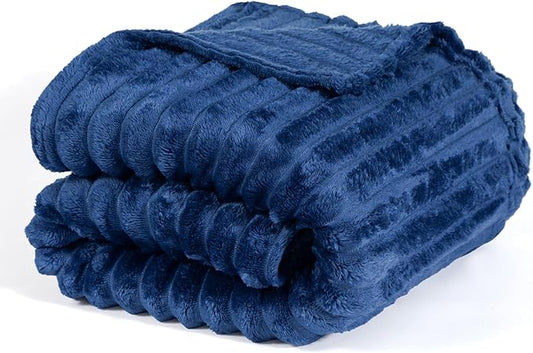 Ultra Soft Fleece Throw Blanket – Lightweight Cozy Plush Microfiber for Couch, Bed & Travel – Warm All-Season Decorative Blanket 50"x60", Machine Washable