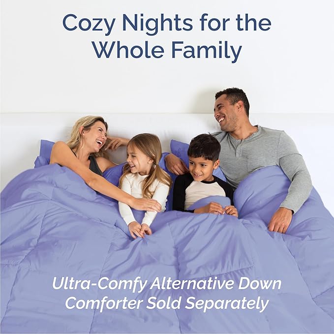 Cal King 6 Piece Sheet Set - Comfy Breathable & Cooling - Ultra-Soft Hotel Luxury Bedding Set w/ 8-16 Inch Deep Pockets - 1 Flat & 1 Fitted Sheet & 4 Pillowcases - Wrinkle Free & Easy Care - Lavender