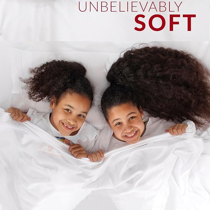 Mellanni Extra Deep Twin XL Sheets - 3 PC Iconic Collection Bedding - Hotel Luxury, Ultra Soft, Cooling Bed Sheets - Wrinkle, Fade, Stain Resistant (Twin Extra Long, Black)