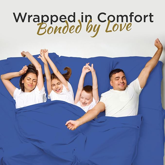 Twin XL 100% Microfiber Double Brushed Sheet Set - Extra-Soft & Wrinkle-Free - 15" Deep Pockets, 39" x 80" - Ideal for Dorms, Hospitals & Split King Beds - 3 PC Set (Twin XL, Royal Blue)