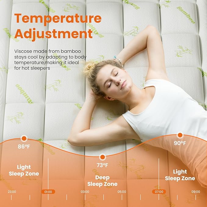 NEWBULIG King Mattress Topper Viscose Derived from Bamboo, Thick Pillow Top Mattress Pad with Stretchable Pockets, Soft Mattress Topper for Back Pain Relief