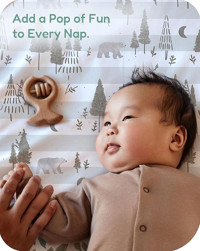 Crib Sheets 2 Pack, Fitted Crib Sheet for Standard Crib Mattress 28x52x9, Ultra Soft Jersey Knit, Breathable Stretchy Deep Pocket, Snug Fit Stays Put, Baby Crib Mattress Sheet