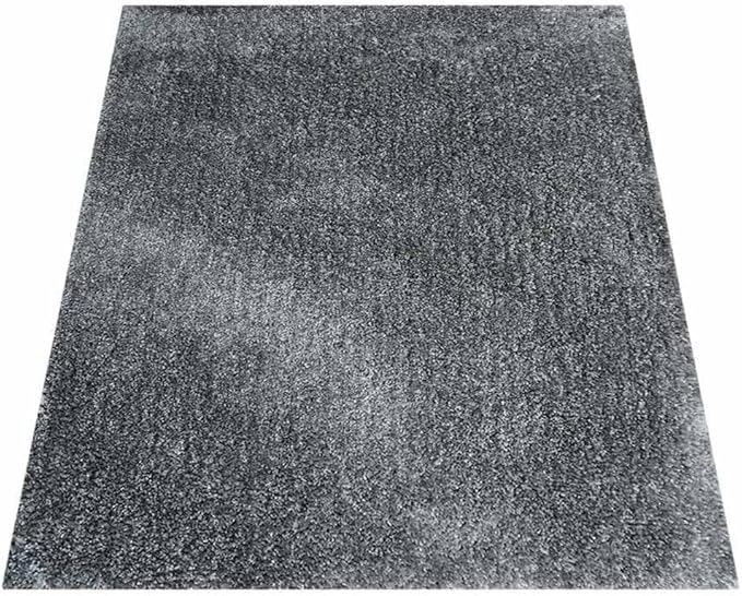 Hand Tufted SHAG Polyester ECO-Friendly Area Rugs - 6'x9', Rectangle, Dark Green, Solid Plain Design, High Pile Thick Handmade Anti Skid Rugs for Living Room, Bed Room K00111