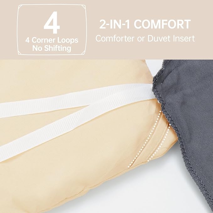 MUXHOMO Queen Comforter Set, All Season Ultra Soft Down Alternative Bedding - 3 Piece Lightweight Bed Set Includes 1 Comforter (90"x90") and 2 Pillow Shams (20"x26"), Light Yellow