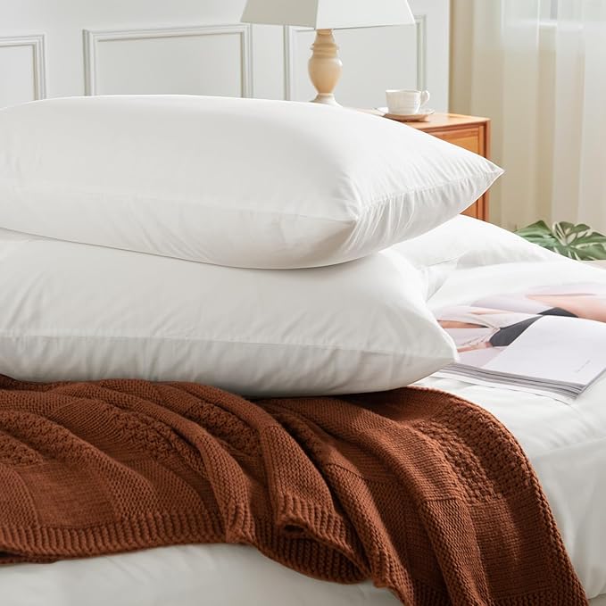 NEXHOME PRO Duvet Cover Set California King Linen Look Textured Cream White Organic Natural 100% Washed Cotton Duvet Cover 3 Pieces Bedding Set with Zipper Closure, Breathable, Soft (No Comforter)