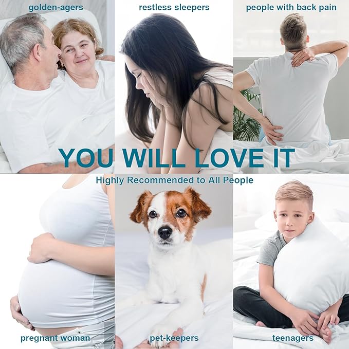 CHOKIT King Mattress Topper, Extra Thick Pillow Top Mattress Pad for Back Pain Relief, Cooling Bed Topper Mattress Cover with 8-21 Inch Deep Pocket