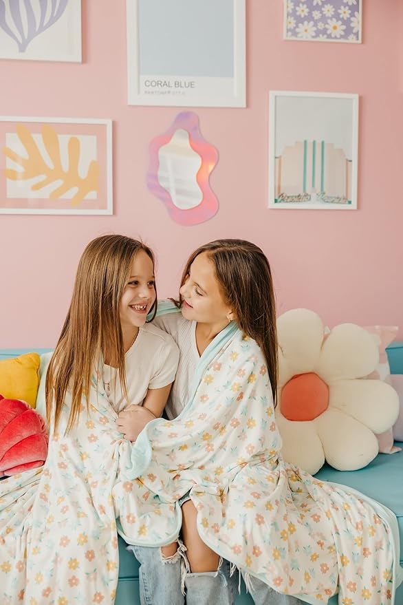 Copper Pearl Jumbo 3-Layer Quilt: Soft Quilts for Boys & Girls | Breathable, Cozy Toddler Blanket | Newborn Quilt | 46x46 Premium Polyester/Rayon Daisy