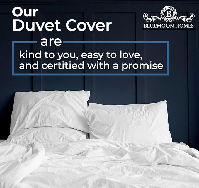 Duvet Cover Queen Full Size 1000 Thread Count 100% Egyptian Cotton Long Staple Quilt Cover Silky Soft, Breathable with Hidden Zipper Closure and 7 Corner Ties 1 Piece Black Duvet Cover