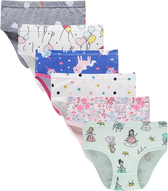 Boboking Soft Cotton Underwear Toddler Girls'Briefs Soft Undies