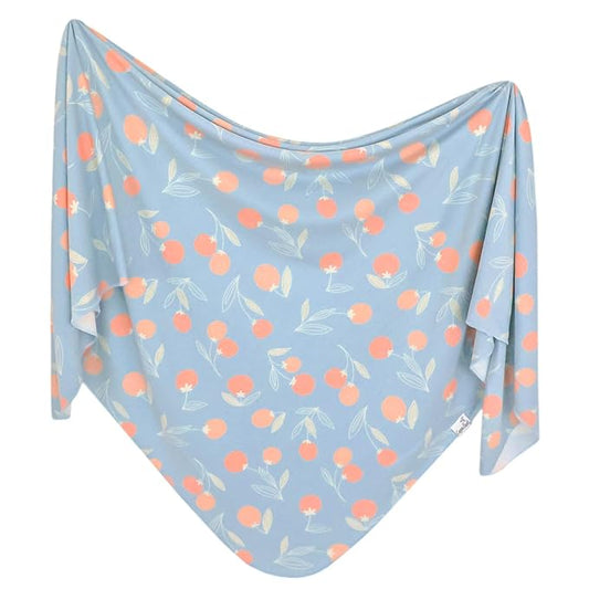 Copper Pearl Baby Swaddle Blanket - Premium Knit Baby Blanket, Large Soft Stretchy Receiving Blankets for Baby Boy and Girl, Swaddles for Newborn, Infant, and Toddler (Clementine)