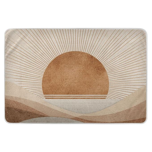 Waterproof Bed Pad Reusable Changing Pad Toddler Mattress Protector Large Pee Pad Baby Diaper Pad Soft Washable Liner Boho Sun