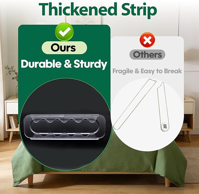 Upgrade Bed Sheet Holders for Corners, 8Pcs Bed Sheet Grippers with Non-Slip Base, Durable Heavy Duty Fitted Sheet Holders Keep Sheets Firm & Tight, Fit All Mattress Easy Install