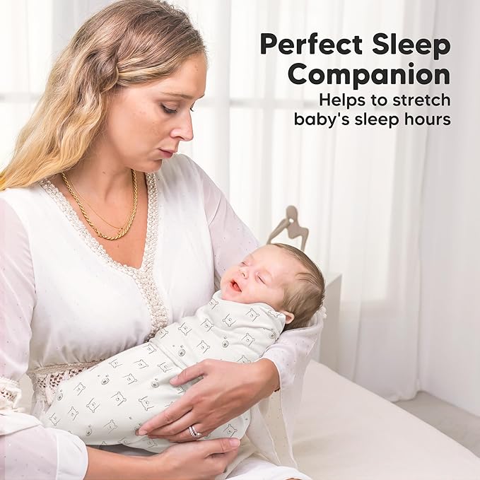 Baby Swaddle Sleep Sacks with Zipper - 3-Pack Swaddles for Newborns 0-3 Months, Infant, Baby Girls, Boys, Soft & Durable Newborn Sleep Sack, Easy Diaper Change Swaddling Blanket (Bumble Bear, OS)