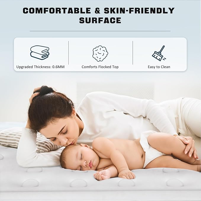 nalone Air Mattress Full with Built in Pump, 18'' Luxury Self Inflatable Mattress, 2026 Upgraded Fast Blow Up Mattress with Carry Bag, Portable Air Bed for Home, Travel & Camping, 650lbs Max